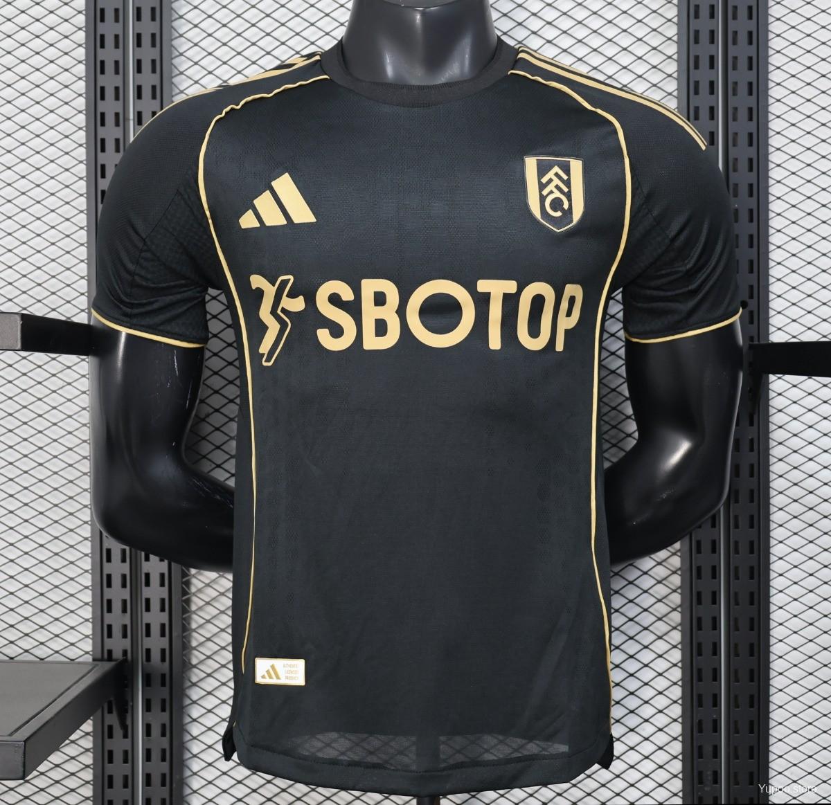 Camiseta de fútbol Fulham 2025/26 VISITANTE MANGA CORTA VERSION JUGADOR